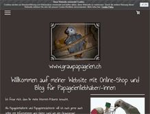 Tablet Screenshot of graupapageien.ch
